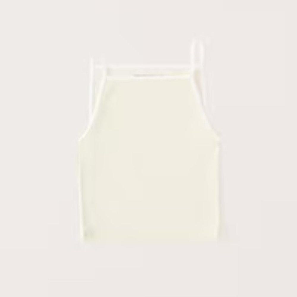 NWT Abercrombie - Refined Seamless Rib Fabric Boatneck Tank Light Yellow - XL